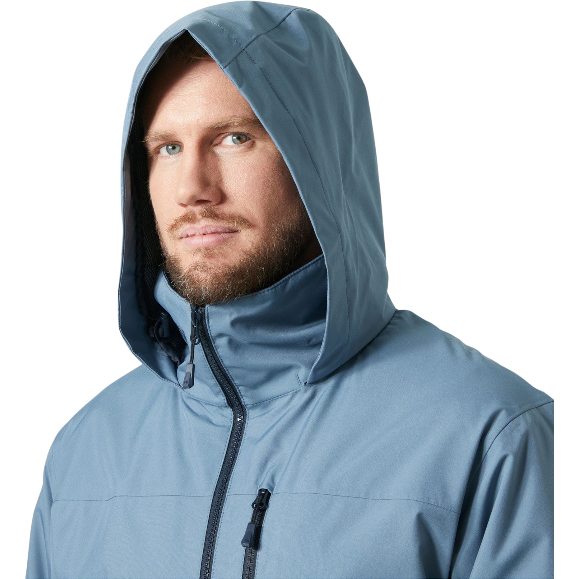 2026 Helly Hansen Mens Crew Hooded Midlayer Jacket 2.0 34442 - Washed Navy